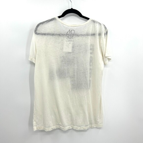 NWT CHASER *Flawed* Cream Black Beer Lime Feeling Fine Graphic Tee Size Medium - Picture 2 of 5